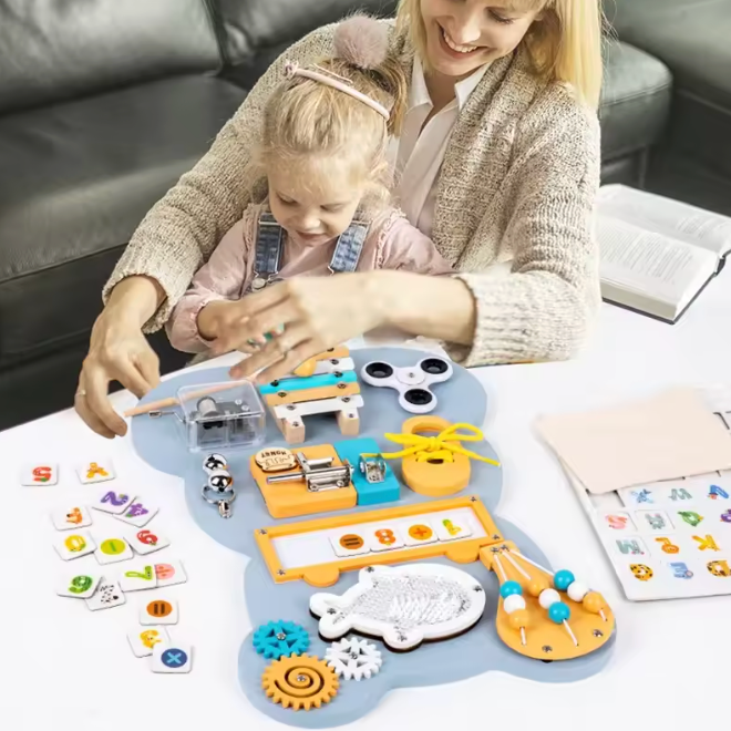 Montessori Busy Board for Toddler