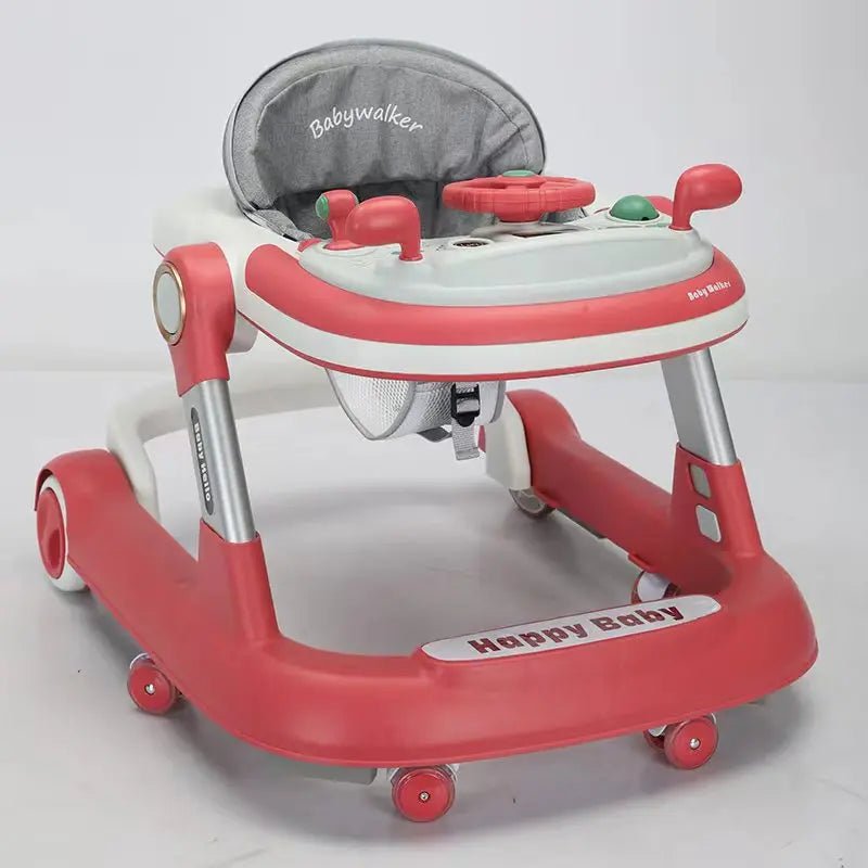2 in 1 Baby Walker with Adjustable Speed and Detachable Tray – Foldable Infant Walker for Play and Feeding 1