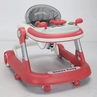 2 in 1 Baby Walker with Adjustable Speed and Detachable Tray – Foldable Infant Walker for Play and Feeding 1