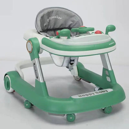 2 in 1 Baby Walker with Adjustable Speed and Detachable Tray – Foldable Infant Walker for Play and Feeding 3