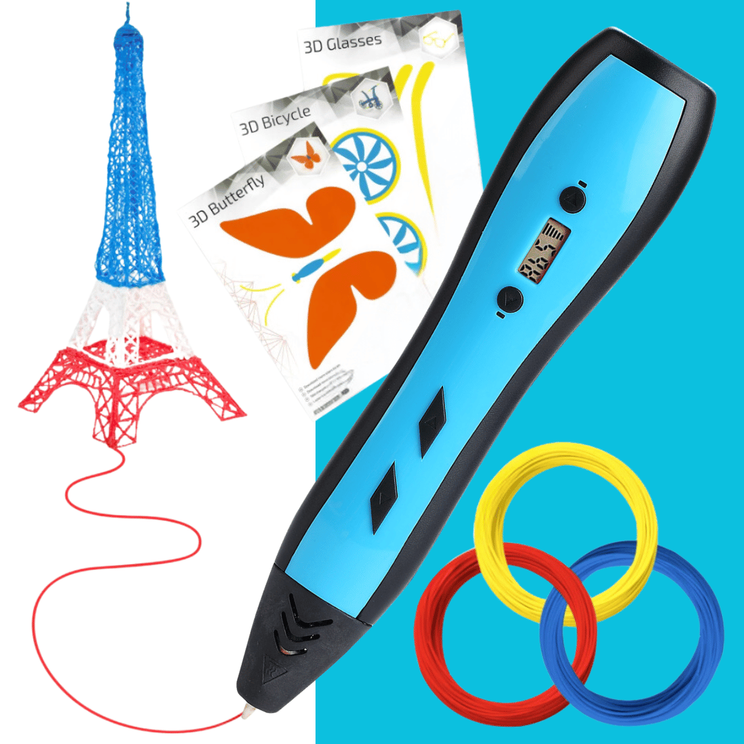 3D Printing Pen with 3M PLA Filament – Handheld 3D Doodle Pen for Beginners and Professionals, Lightweight and Portable 0
