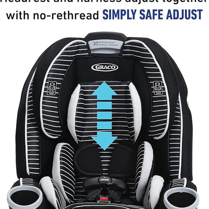 4-in-1 Convertible Car Seat with Rear-Facing, Forward-Facing, Booster Seat Options – 10-Year Use, Easy Installation, and Comfortable Design 8
