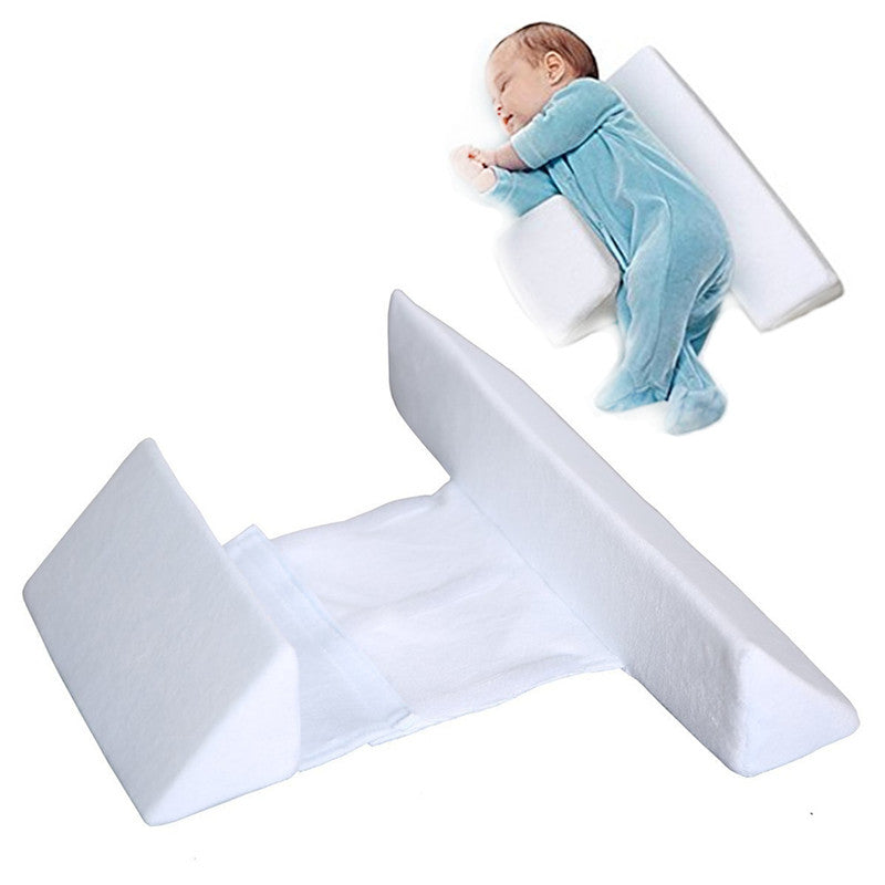 Adjustable Anti-Roll Baby Pillow for Safe Side Sleeping – Ergonomic Triangle Design with Soft Breathable Material 4