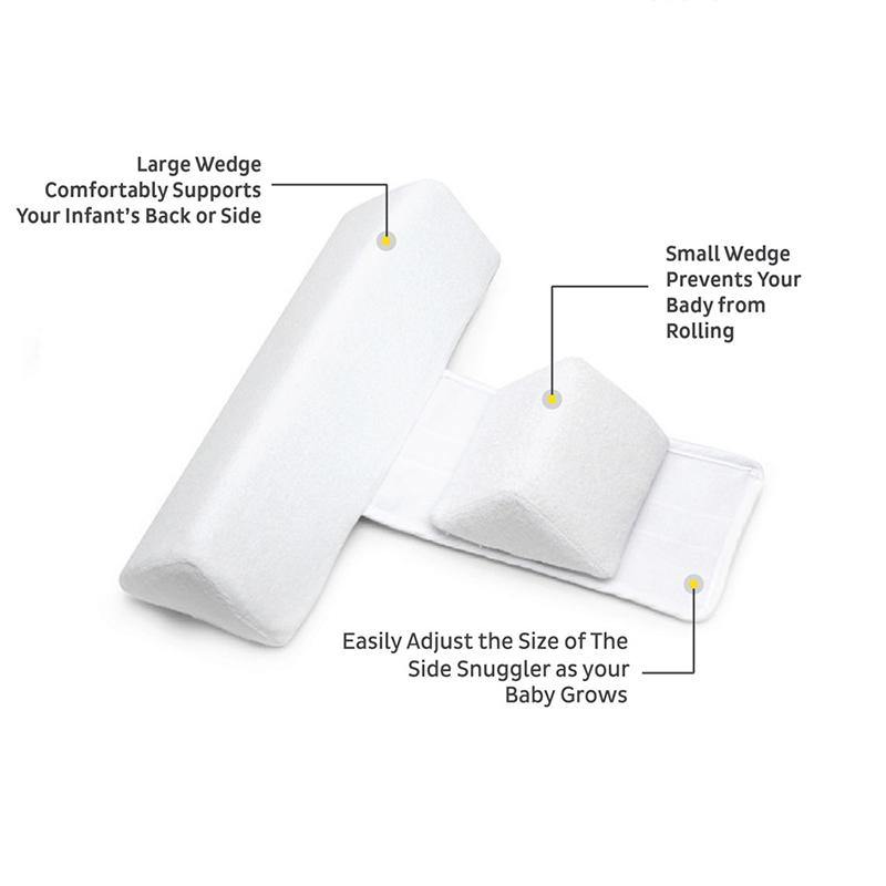 Adjustable Anti-Roll Baby Pillow for Safe Side Sleeping – Ergonomic Triangle Design with Soft Breathable Material 6