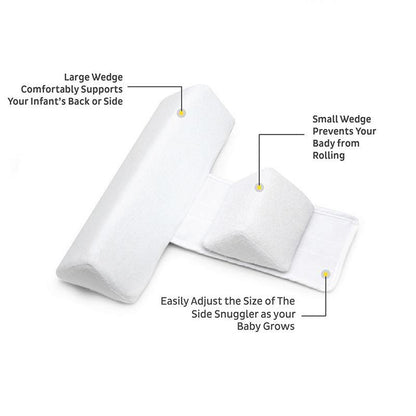 Adjustable Anti-Roll Baby Pillow for Safe Side Sleeping – Ergonomic Triangle Design with Soft Breathable Material 6