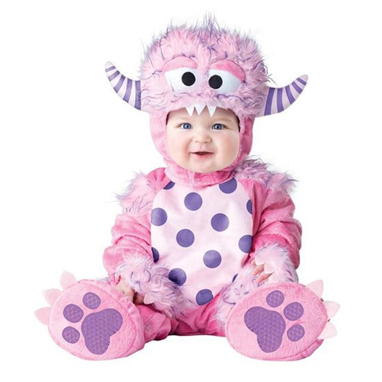 Adorable Baby Halloween Costume with Zippered Bodysuit and Booties – Soft Cotton Animal Design for Boys and Girls 1