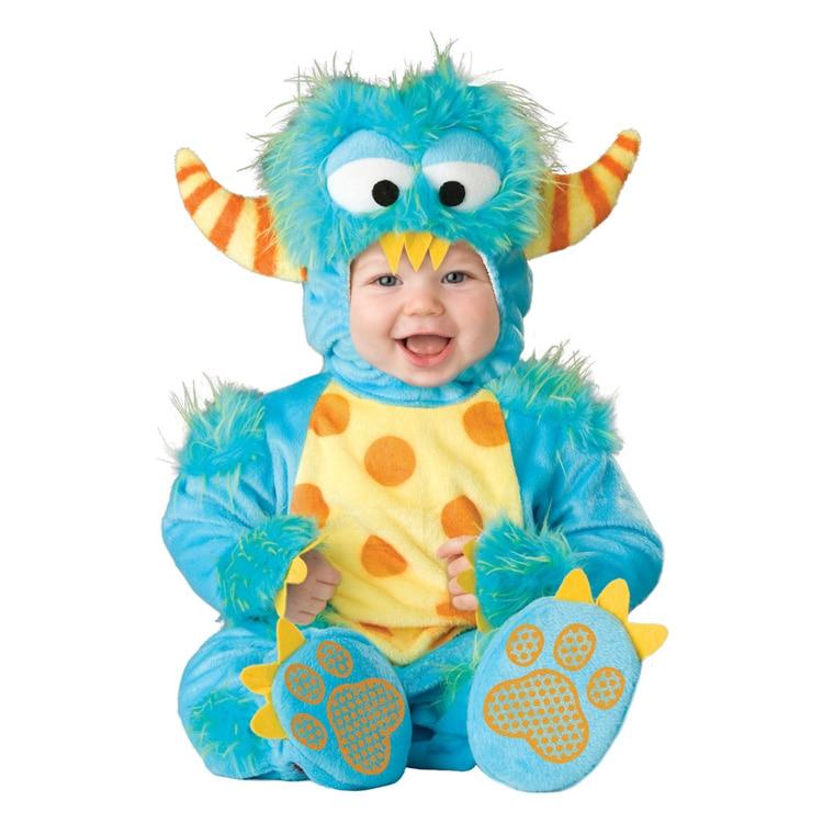 Adorable Baby Halloween Costume with Zippered Bodysuit and Booties – Soft Cotton Animal Design for Boys and Girls 2