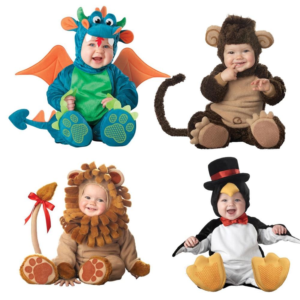Adorable Baby Halloween Costume with Zippered Bodysuit and Booties – Soft Cotton Animal Design for Boys and Girls 3