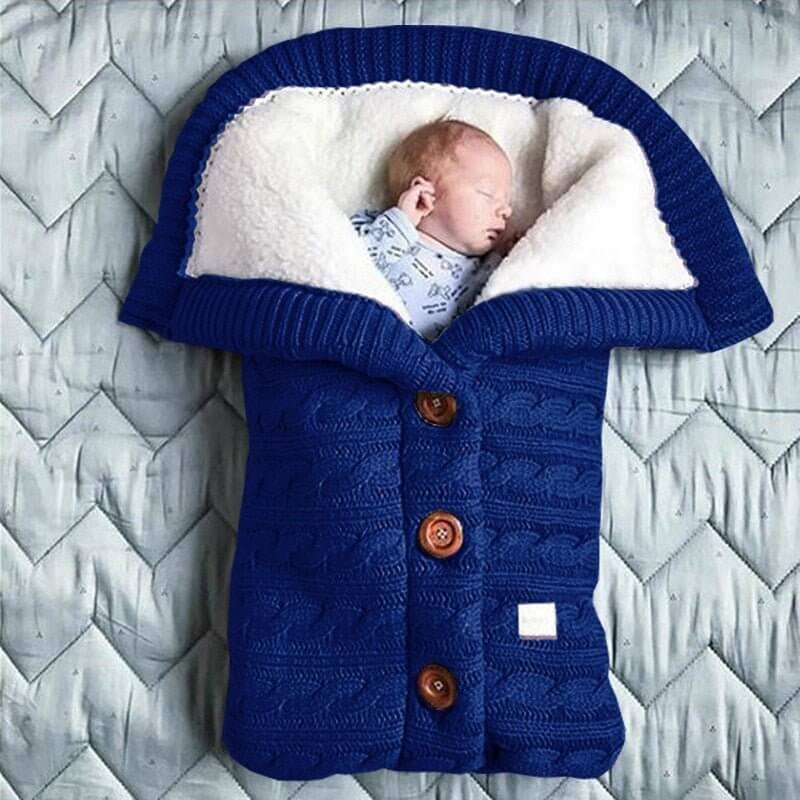 Baby Sleeping Bag with Knit Design – Warm and Breathable Swaddle for Newborns 8