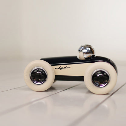 Clyde Racing Toy Car - 1950s Rockabilly Design, Durable ABS Plastic, Safety Tested for Kids 3+ 3