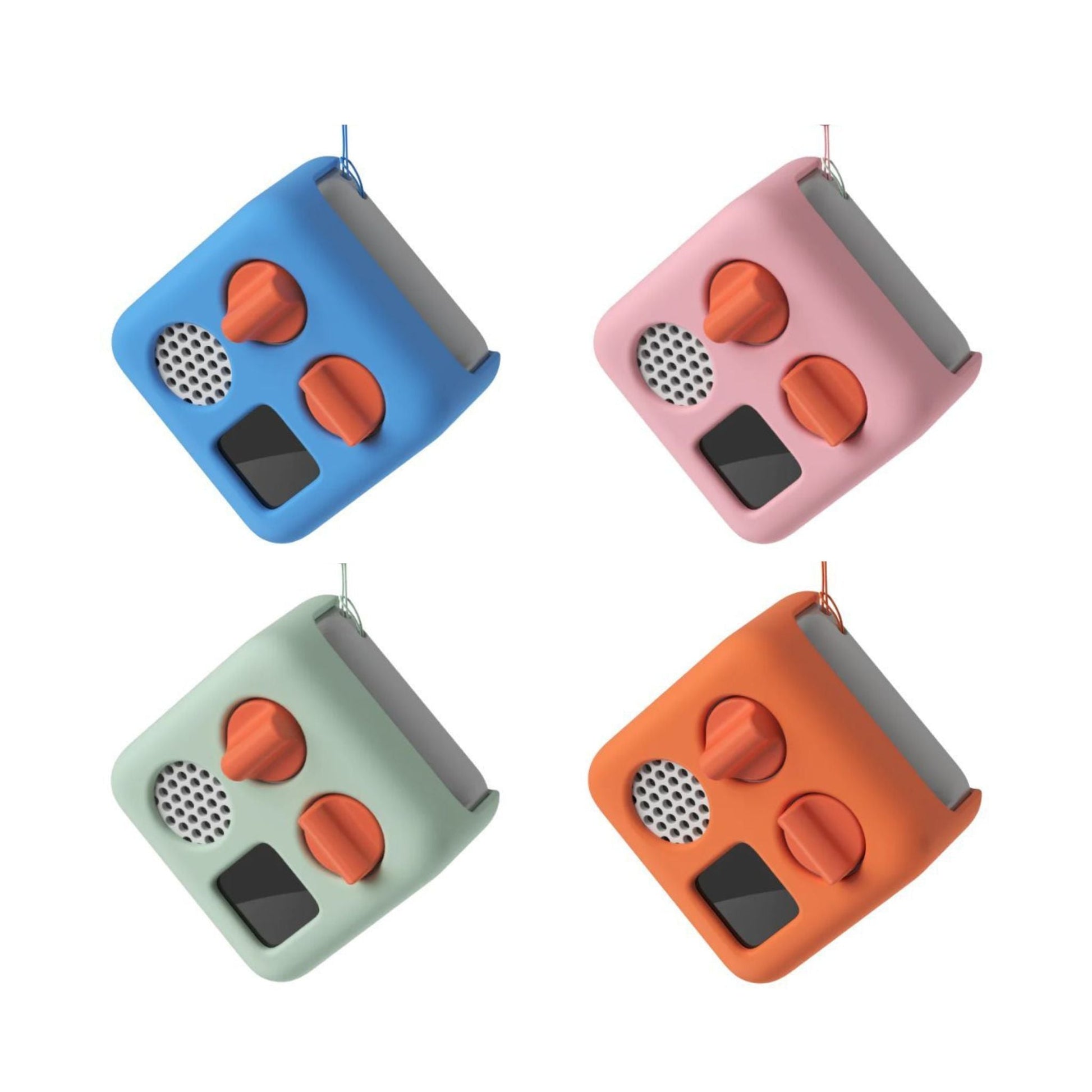 Durable Silicone Carry Case for Yoto Mini Player – Vibrant Orange with Wrist Strap for Easy Carrying 1