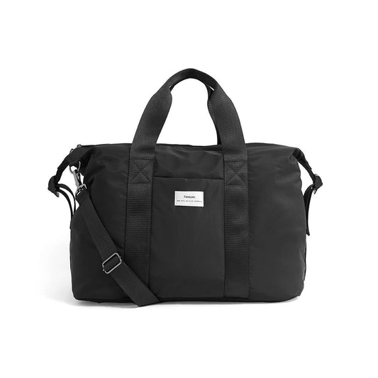 Eco-Friendly Black Holdall Bag with Changing Mat – Versatile Gym and Hospital Travel Bag 0