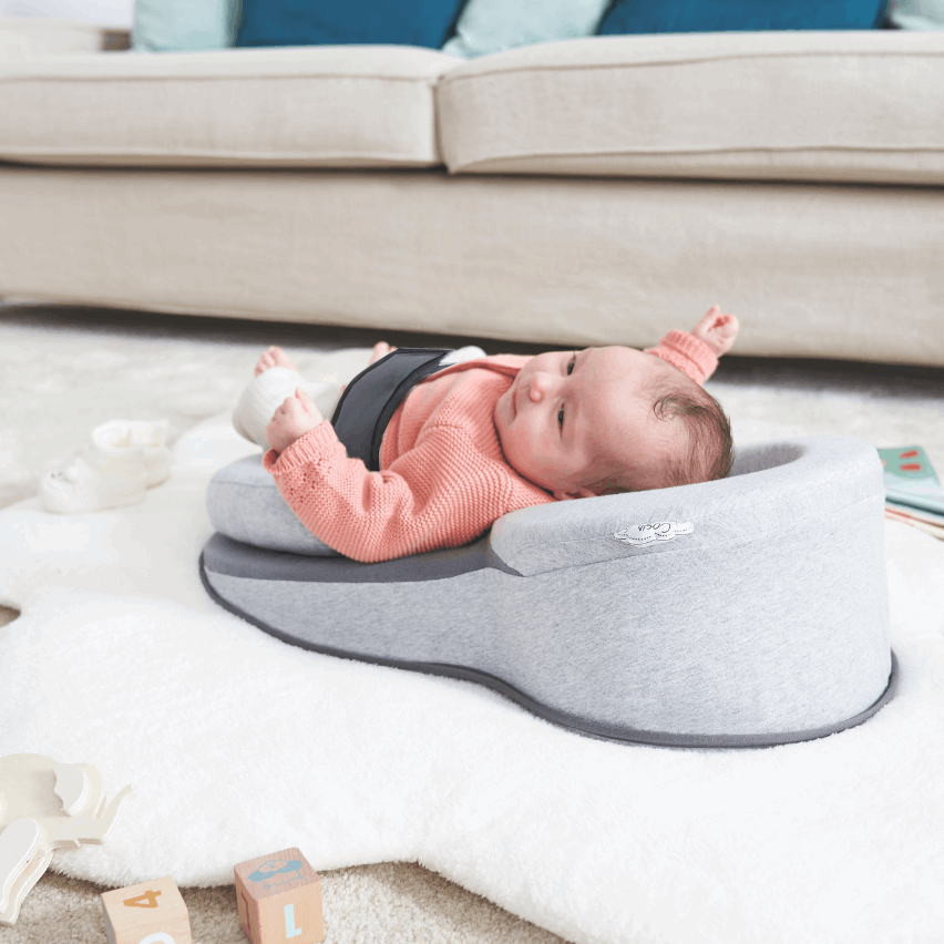 Elevated Baby Lounger for Reflux Relief – Soft Bamboo Fabric, Lightweight and Portable, Pediatrician-Approved Design 2