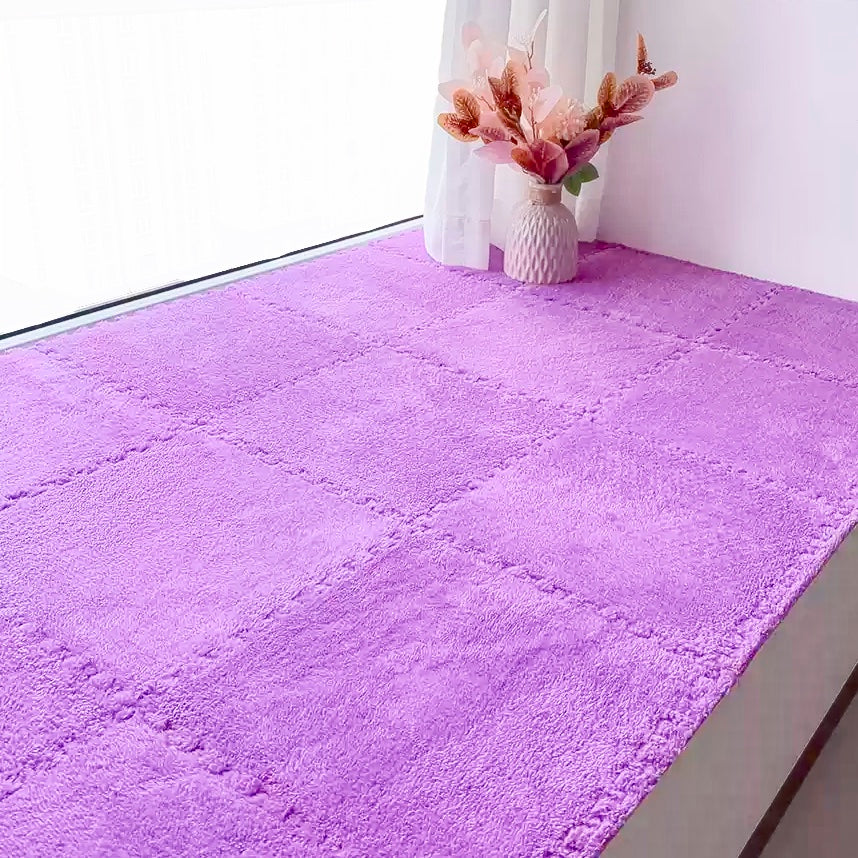 Fluffy Interlocking Floor Mats – Washable Non-Slip EVA Foam for Safe Play Areas – Customizable Sizes and Vibrant Colors 13