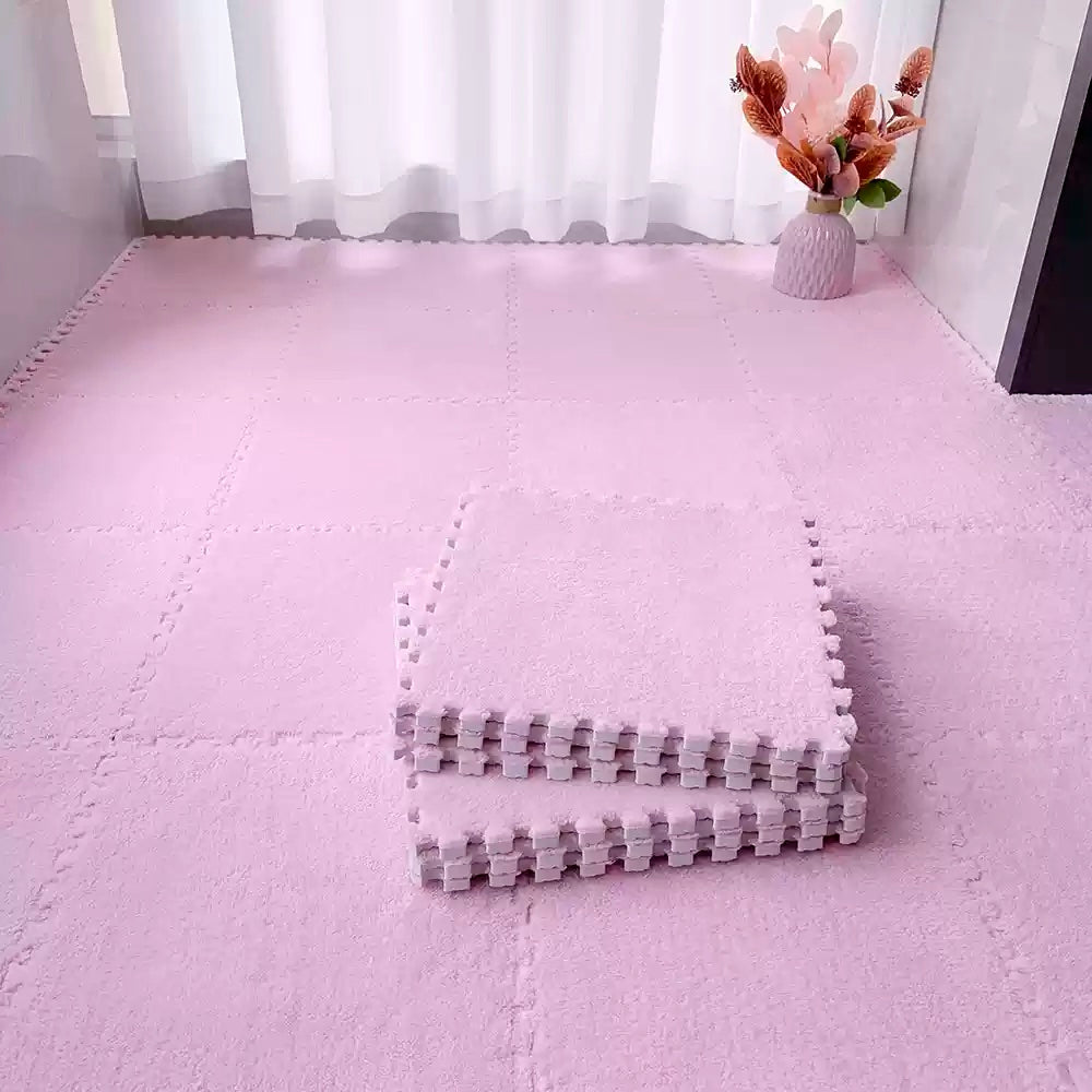 Fluffy Interlocking Floor Mats – Washable Non-Slip EVA Foam for Safe Play Areas – Customizable Sizes and Vibrant Colors 15