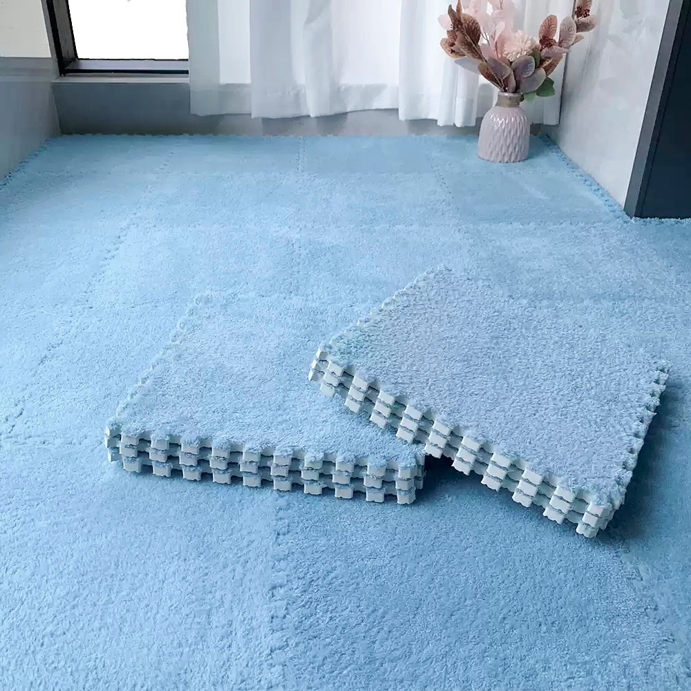 Fluffy Interlocking Floor Mats – Washable Non-Slip EVA Foam for Safe Play Areas – Customizable Sizes and Vibrant Colors 19