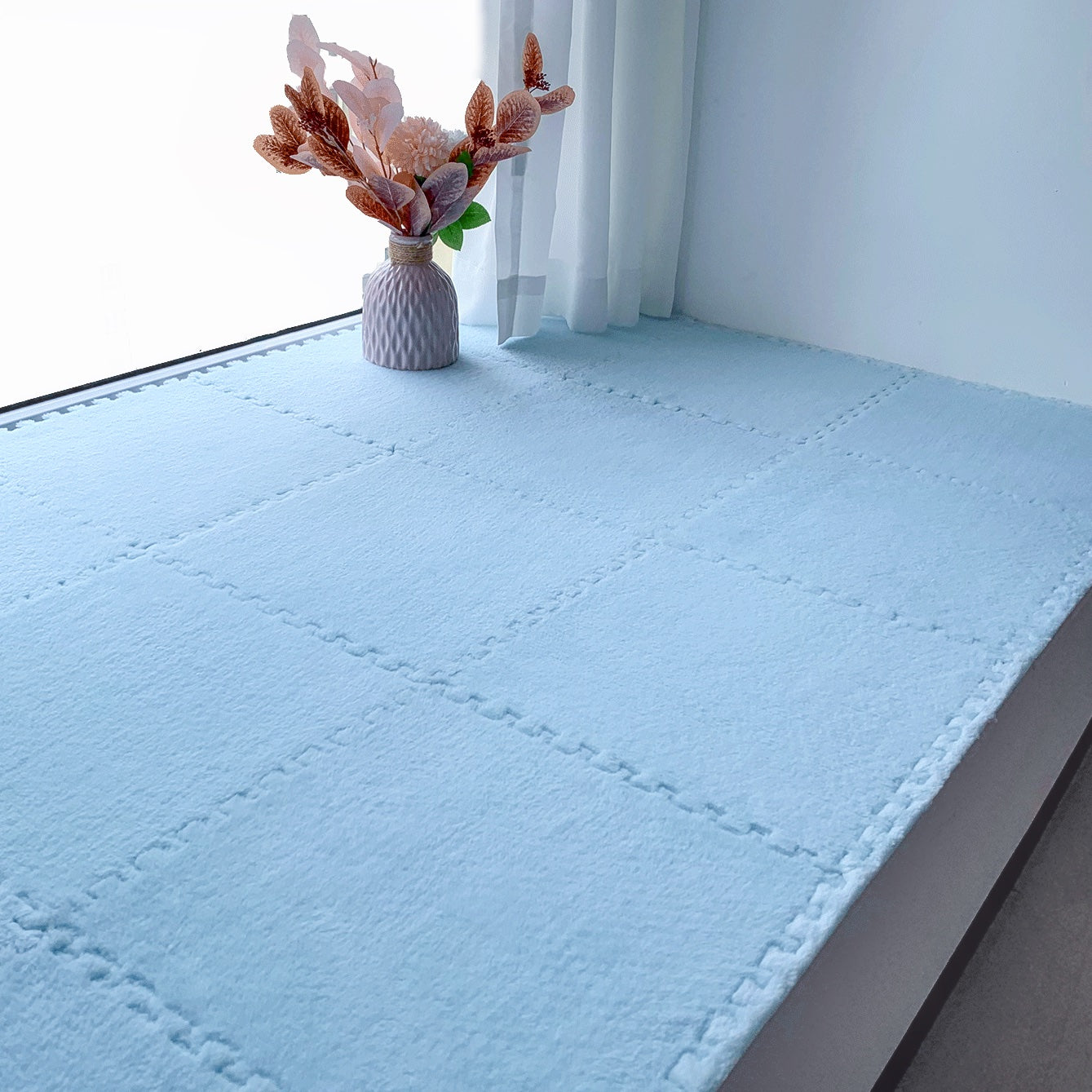 Fluffy Interlocking Floor Mats – Washable Non-Slip EVA Foam for Safe Play Areas – Customizable Sizes and Vibrant Colors 8