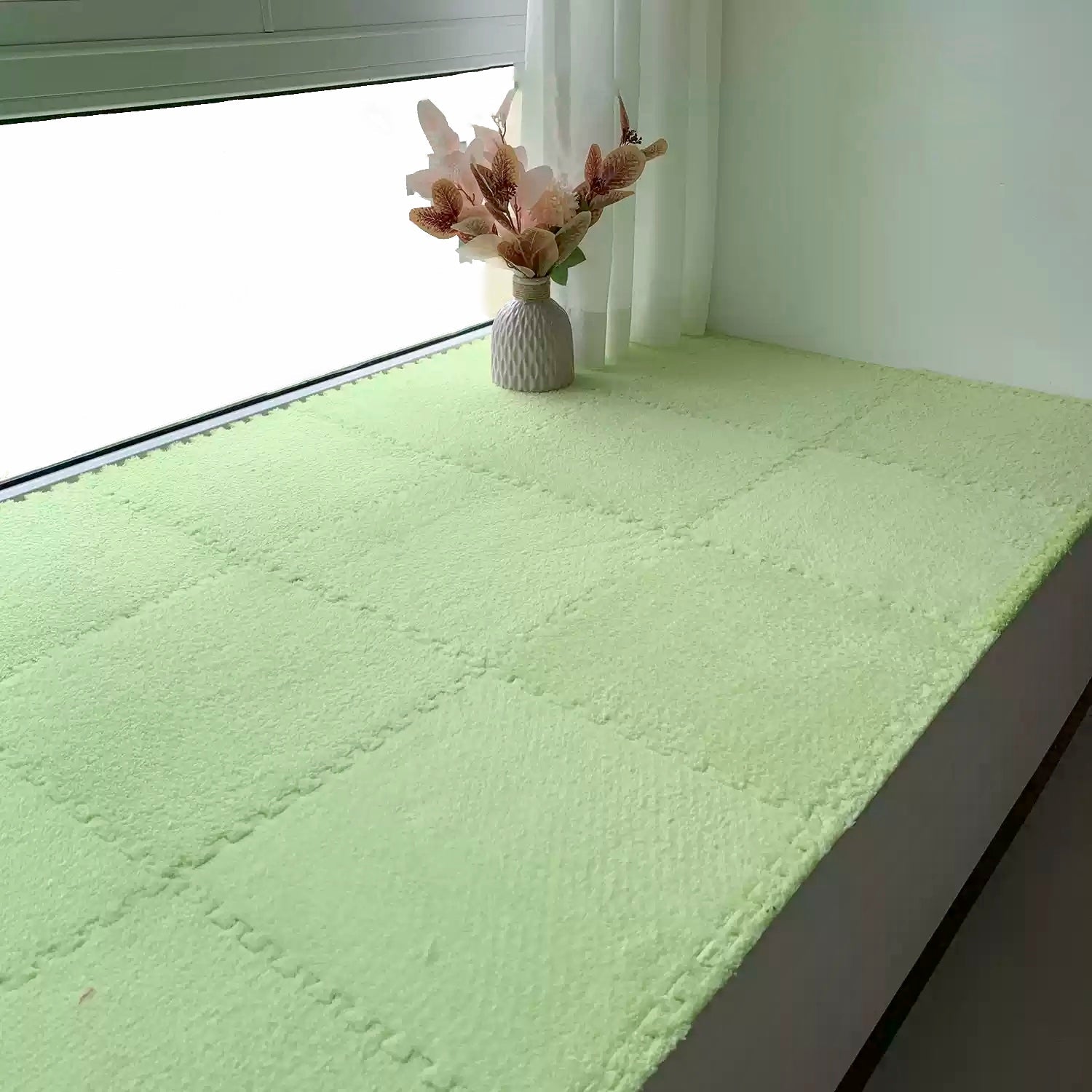 Fluffy Interlocking Floor Mats – Washable Non-Slip EVA Foam for Safe Play Areas – Customizable Sizes and Vibrant Colors 9