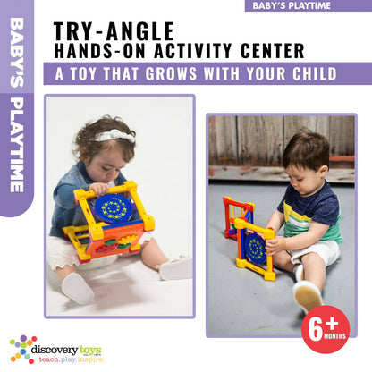 Foldable Baby Activity Center with 5-Sided Sensory Play Mat - Engaging Infant Play Gym for Motor Skill Development 4