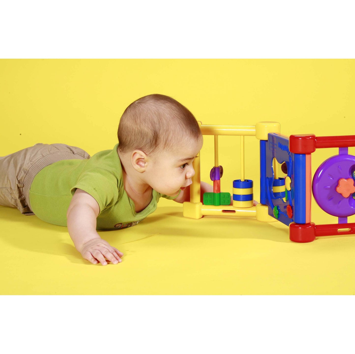 Foldable Baby Activity Center with 5-Sided Sensory Play Mat - Engaging Infant Play Gym for Motor Skill Development 7