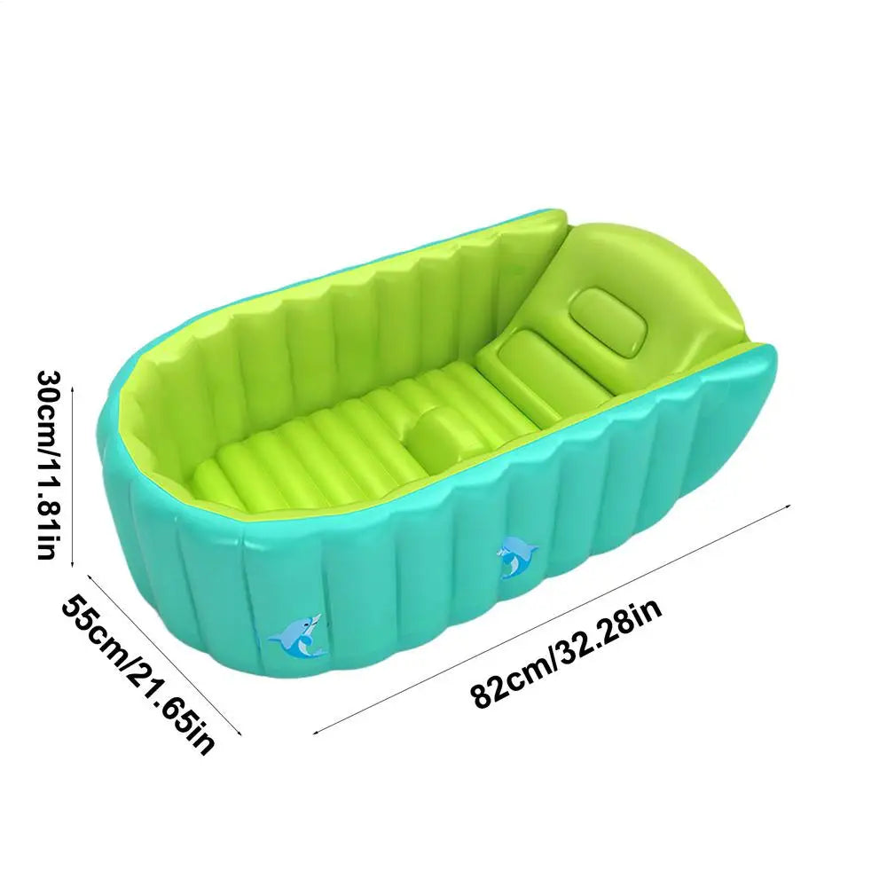 Inflatable Baby Bathtub – Safe and Adjustable Design for Infants and Toddlers, Compact and Easy to Store, Non-Slip Bottom 1