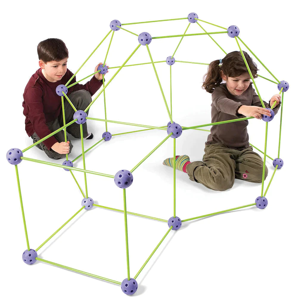 Kids DIY Fort Building Kit - 72 or 144 Pieces for Creative Playhouses, Tunnels, and STEM Learning 1