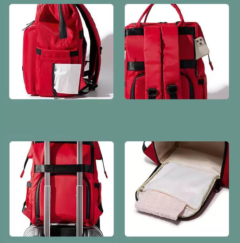 Large Capacity Waterproof Diaper Bag Backpack – Unisex Design with Multiple Pockets for Ultimate Organization 6
