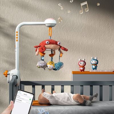 Musical Baby Mobile for Crib with Star Projection and Bluetooth – Soothing Melodies for Peaceful Sleep 1