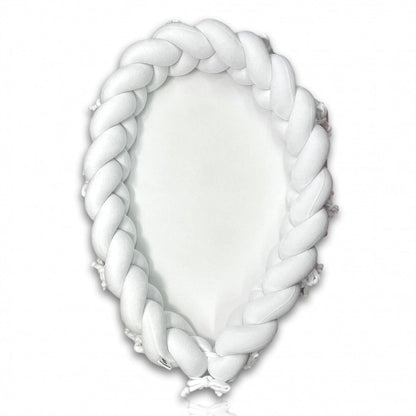 Plaited Cotton Velvet Baby Nest with Hypoallergenic Filling – Cozy Newborn Sleep Pod for Safe Rest and Play 10