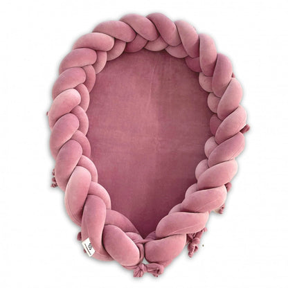 Plaited Cotton Velvet Baby Nest with Hypoallergenic Filling – Cozy Newborn Sleep Pod for Safe Rest and Play 13