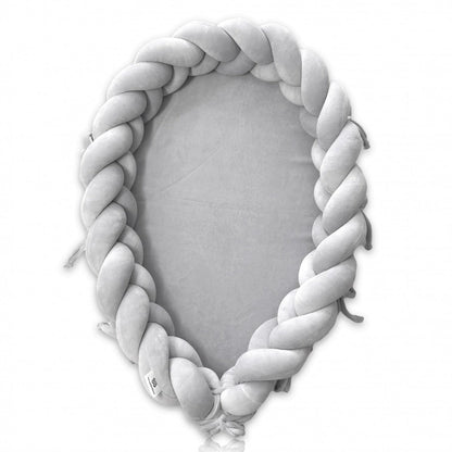 Plaited Cotton Velvet Baby Nest with Hypoallergenic Filling – Cozy Newborn Sleep Pod for Safe Rest and Play 14