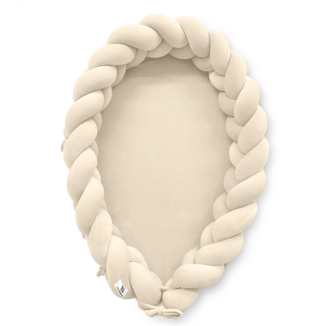 Plaited Cotton Velvet Baby Nest with Hypoallergenic Filling – Cozy Newborn Sleep Pod for Safe Rest and Play 9