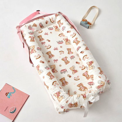 Portable Baby Lounger Pillow – Lightweight Memory Foam Newborn Lounger for Comfortable Rest and Travel 1
