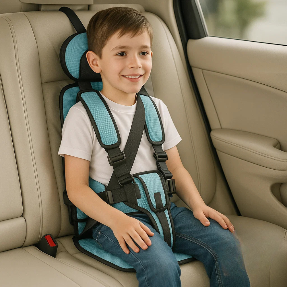 Portable Child Car Safety Seat – Lightweight Foldable Booster for Ages 1-5 with 5-Point Harness and Easy Install 14