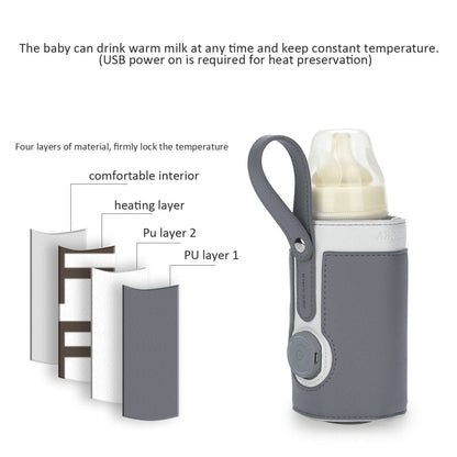 Portable USB Baby Bottle Warmer – Compact Non-Toxic Travel Bottle Warmer for On-the-Go Feeding 4
