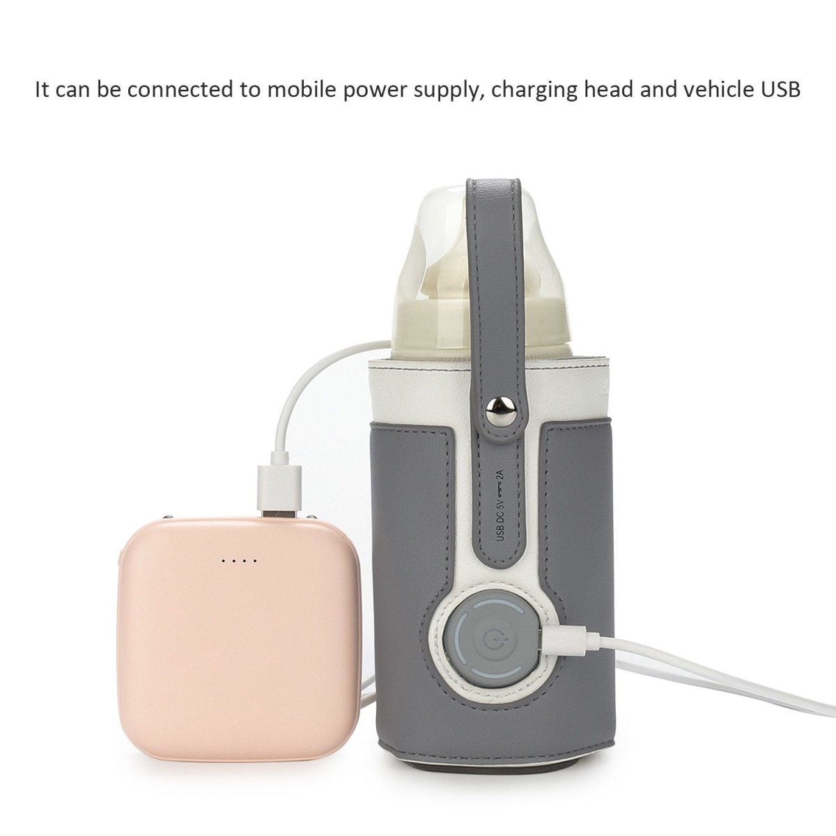 Portable USB Baby Bottle Warmer – Compact Non-Toxic Travel Bottle Warmer for On-the-Go Feeding 5