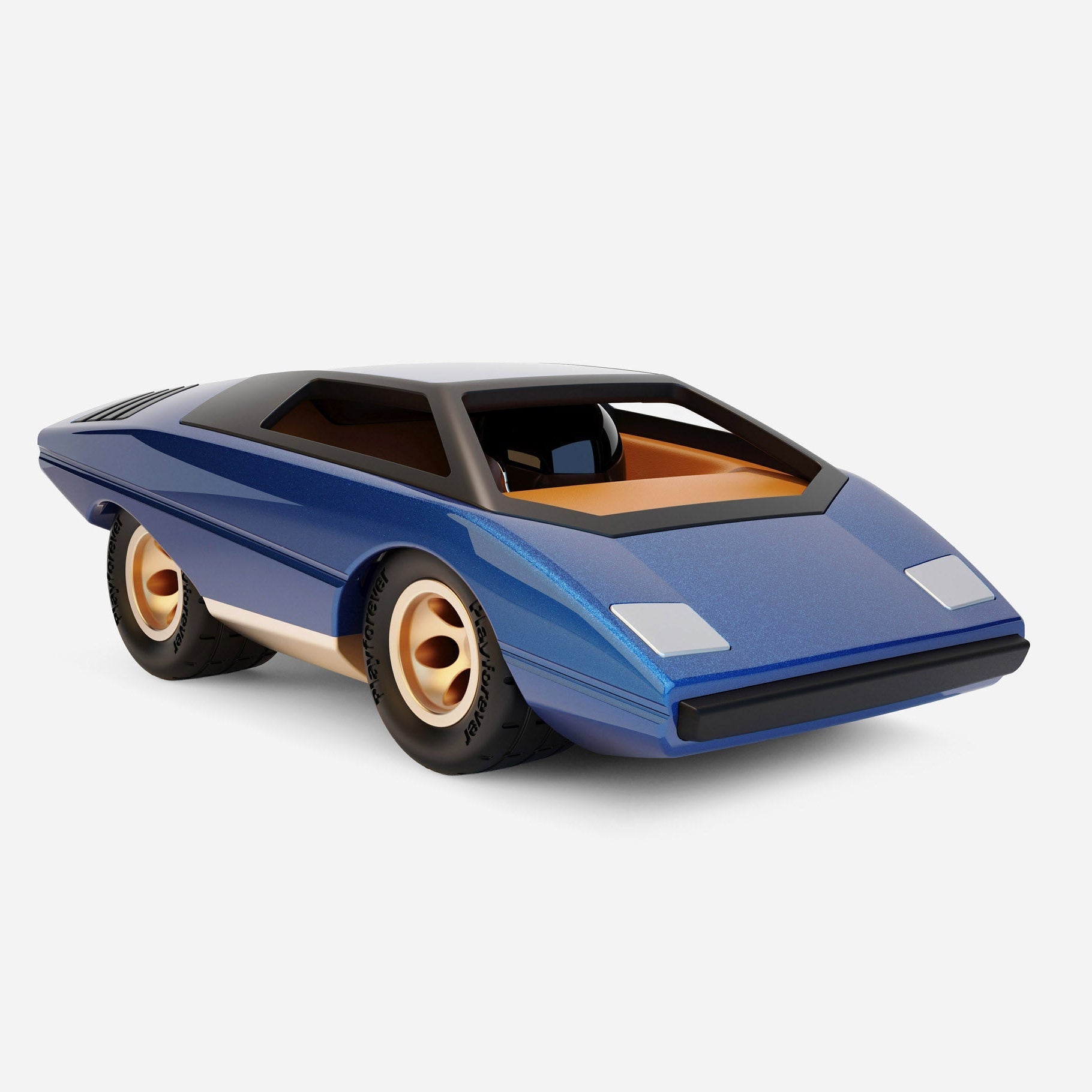 Retro-Inspired UFO Toy Car for Kids, Safety Tested, High Gloss Finish, Hand-Polished, Compact Size 3