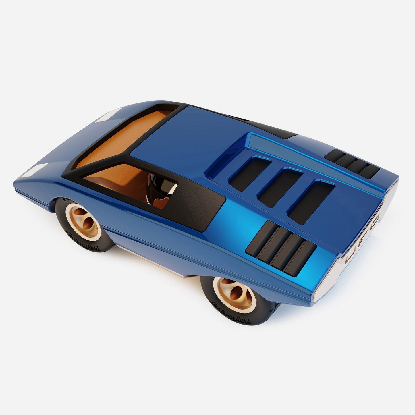 Retro-Inspired UFO Toy Car for Kids, Safety Tested, High Gloss Finish, Hand-Polished, Compact Size 5