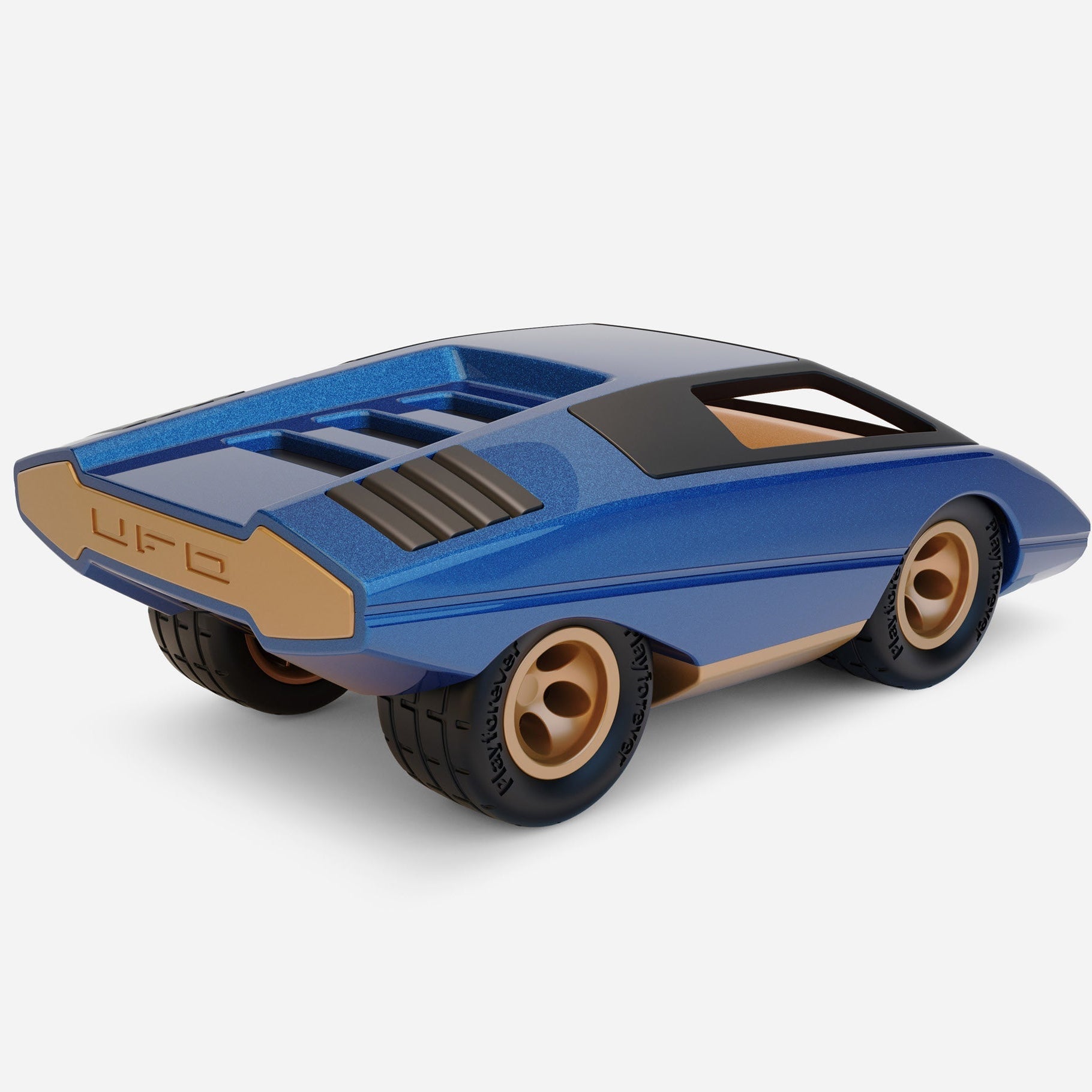 Retro-Inspired UFO Toy Car for Kids, Safety Tested, High Gloss Finish, Hand-Polished, Compact Size 7