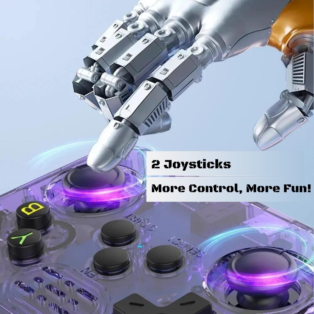 Retro Handheld Gaming Console with 25,000 Games – 3.5-Inch IPS Screen and Dual Joystick Control for Portable Gaming 3