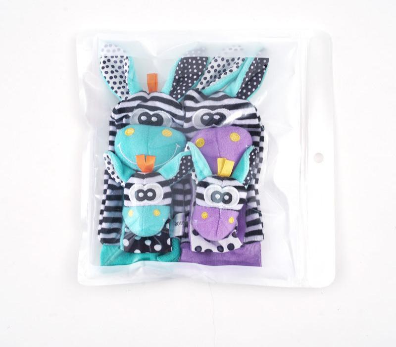 Sensory Baby Plush Socks and Wristband 10