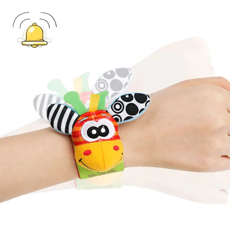 Sensory Baby Plush Socks and Wristband 3