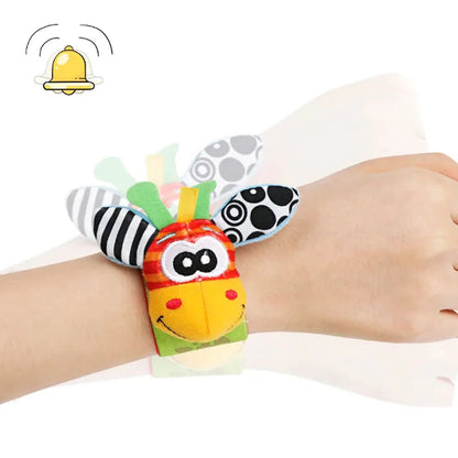 Sensory Baby Plush Socks and Wristband 3