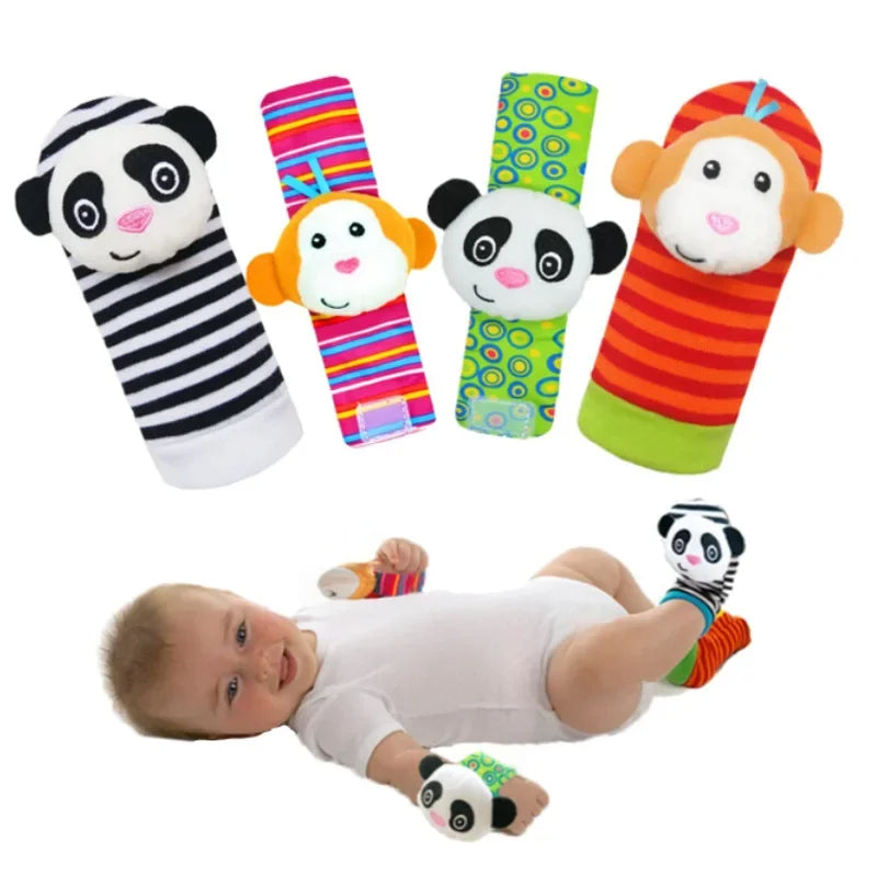Sensory Baby Plush Socks and Wristband 4