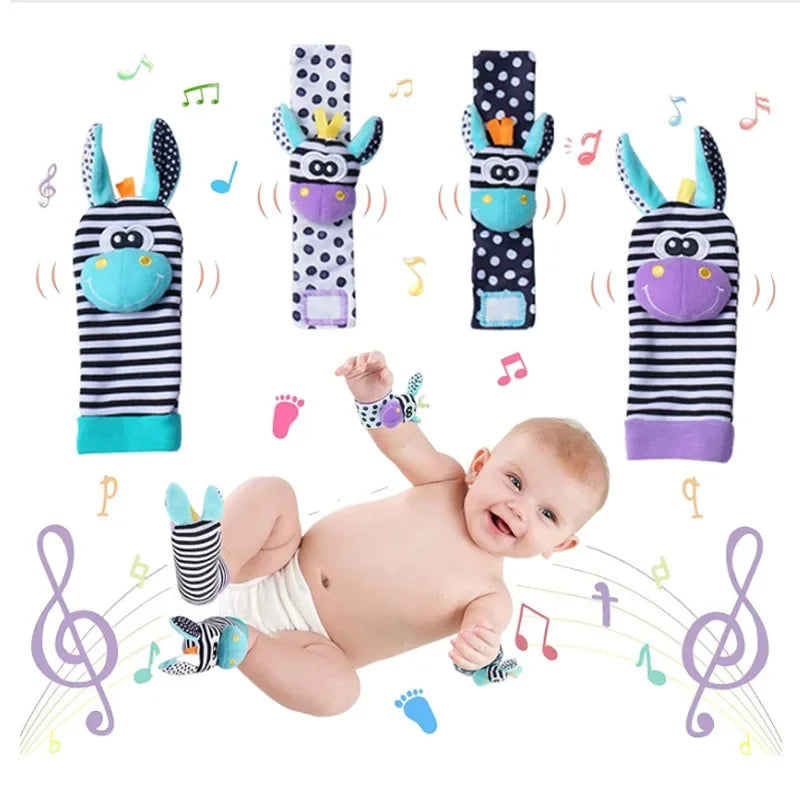 Sensory Baby Plush Socks and Wristband 5