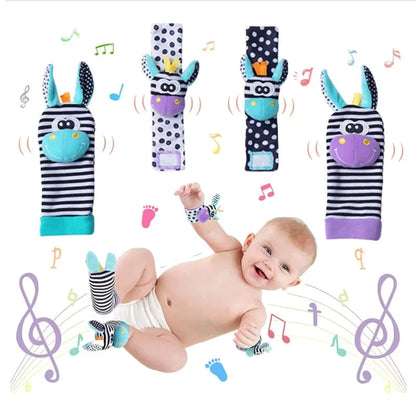 Sensory Baby Plush Socks and Wristband 5