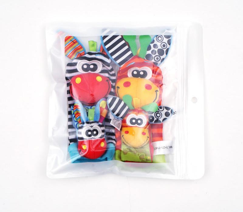 Sensory Baby Plush Socks and Wristband 6