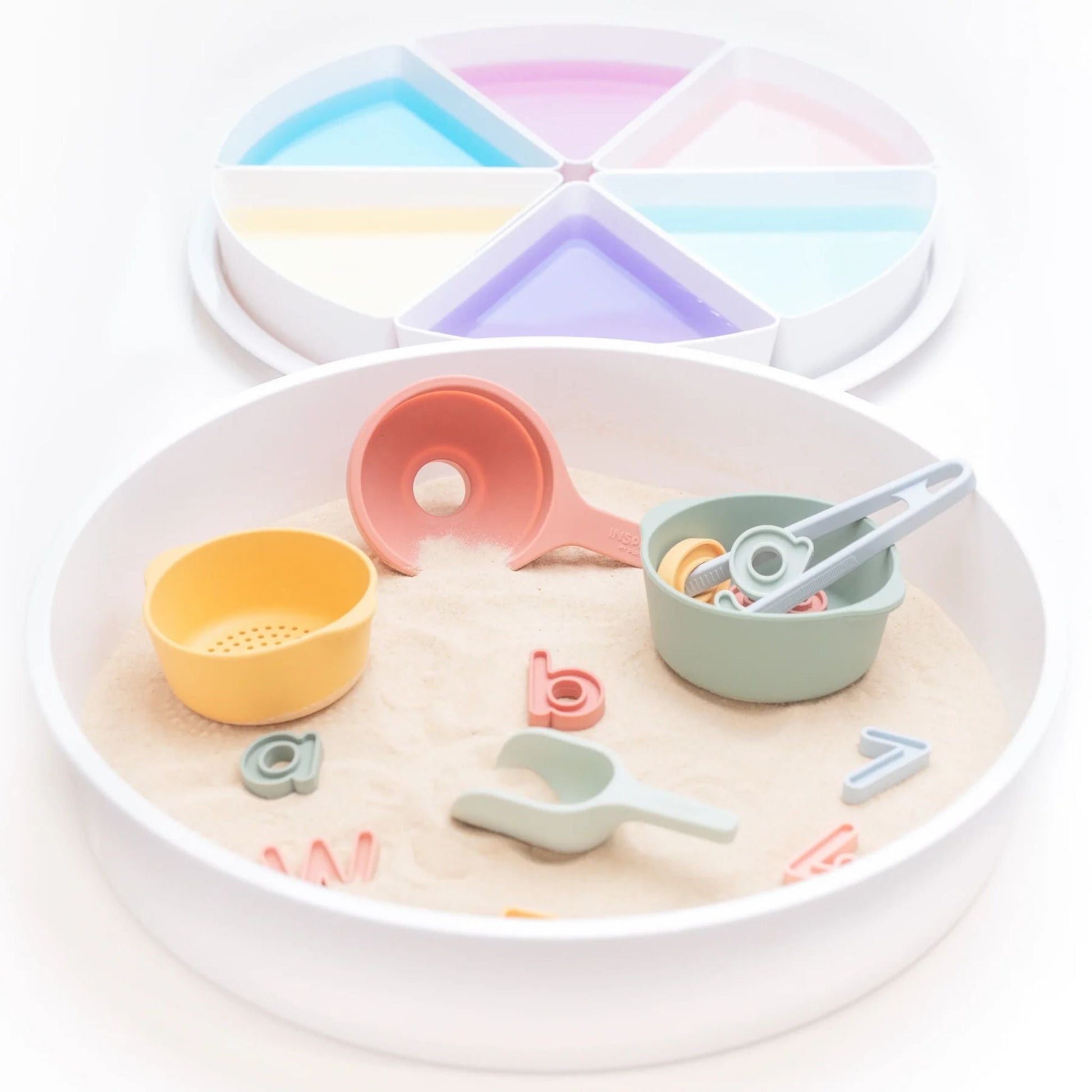 Sensory Play Tray with Removable Compartments and Lid – Versatile Activity Organizer for Messy Play and Creative Fun 6
