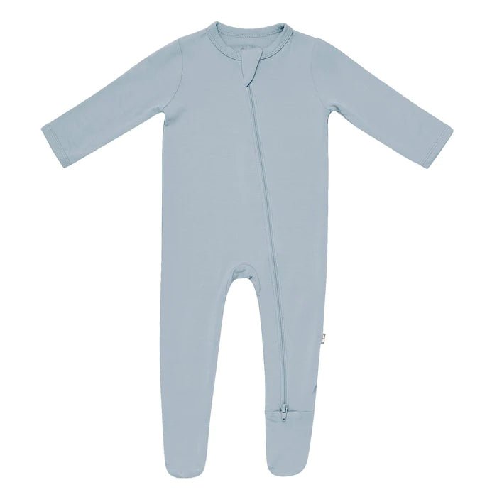 Soft Bamboo Rayon Zippered Baby Footie with Grips for 6-12 Months – Modern Earthy Colors, Stretchy and Breathable Design 11