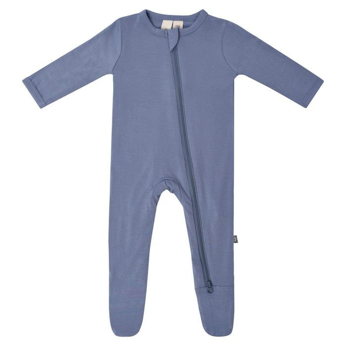 Soft Bamboo Rayon Zippered Baby Footie with Grips for 6-12 Months – Modern Earthy Colors, Stretchy and Breathable Design 14